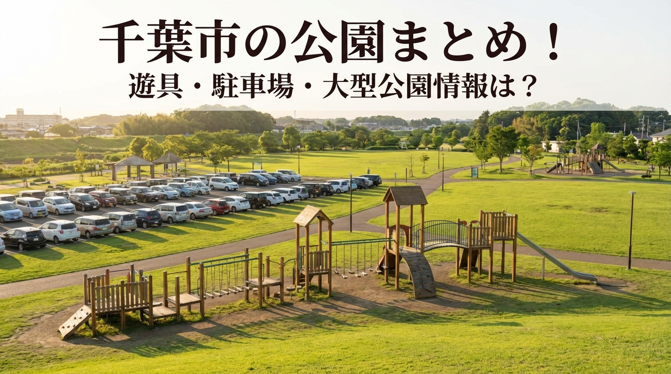千葉市の公園まとめ！遊具・駐車場・大型公園情報は？