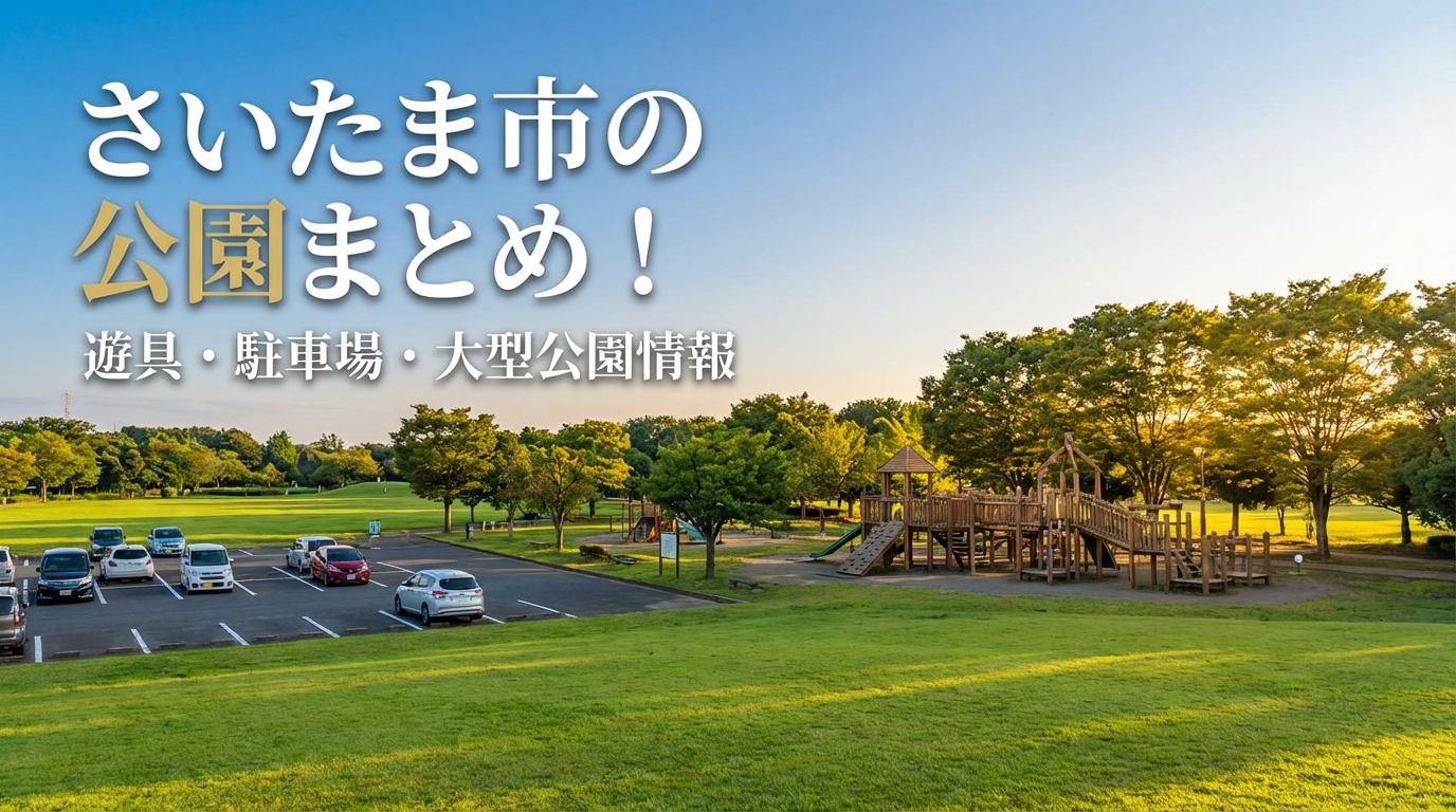 さいたま市の公園まとめ!遊具・駐車場・大型公園情報