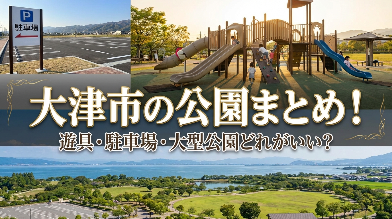大津市の公園まとめ！遊具・駐車場・大型公園どれがいい？