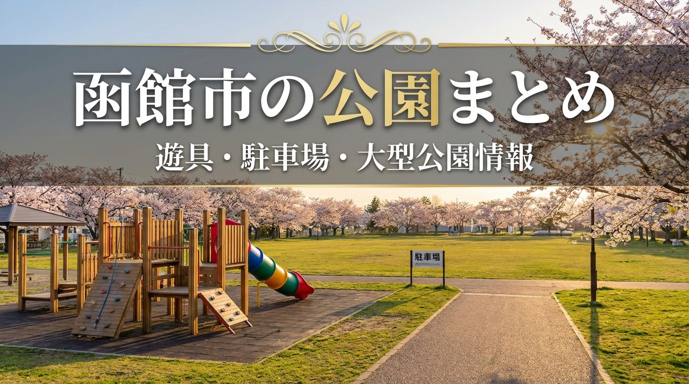 函館市の公園まとめ|遊具・駐車場・大型公園情報