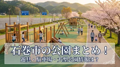 石巻市の公園まとめ！遊具・駐車場・大型公園情報は？
