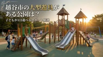 越谷市の大型遊具がある公園は？子どもが1日遊べるスポット厳選