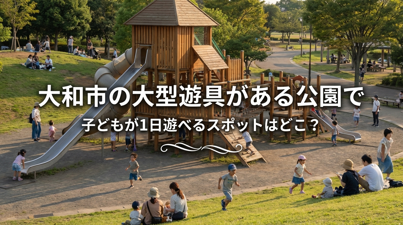 大和市の大型遊具がある公園で子どもが1日遊べるスポットはどこ？