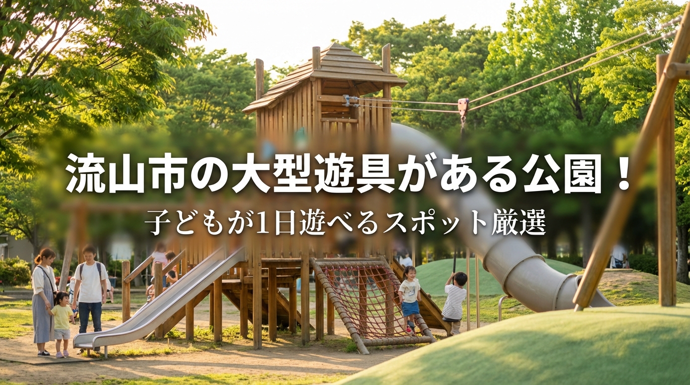 流山市の大型遊具がある公園!子どもが1日遊べるスポット厳選