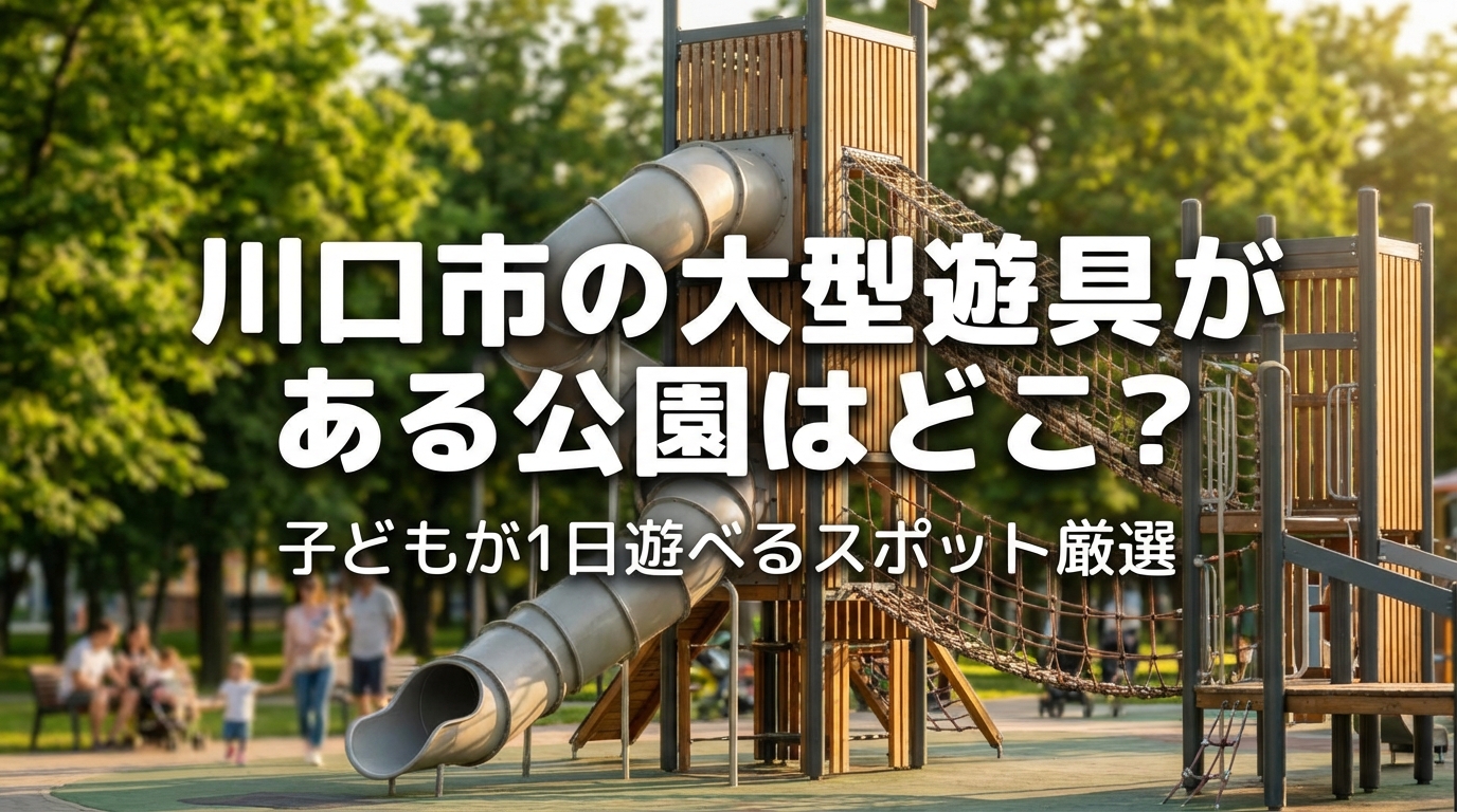 川口市の大型遊具がある公園はどこ？子どもが1日遊べるスポット厳選