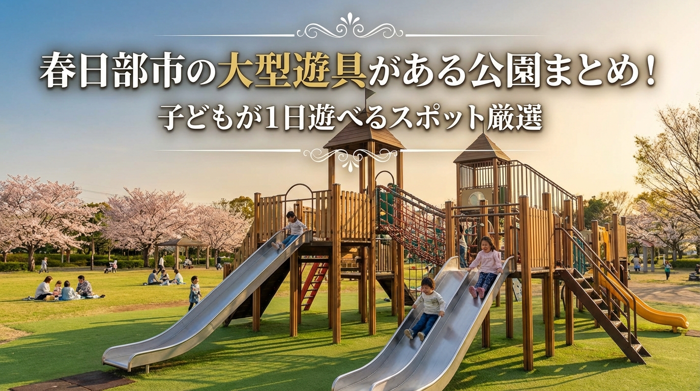 春日部市の大型遊具がある公園まとめ！子どもが1日遊べるスポット厳選