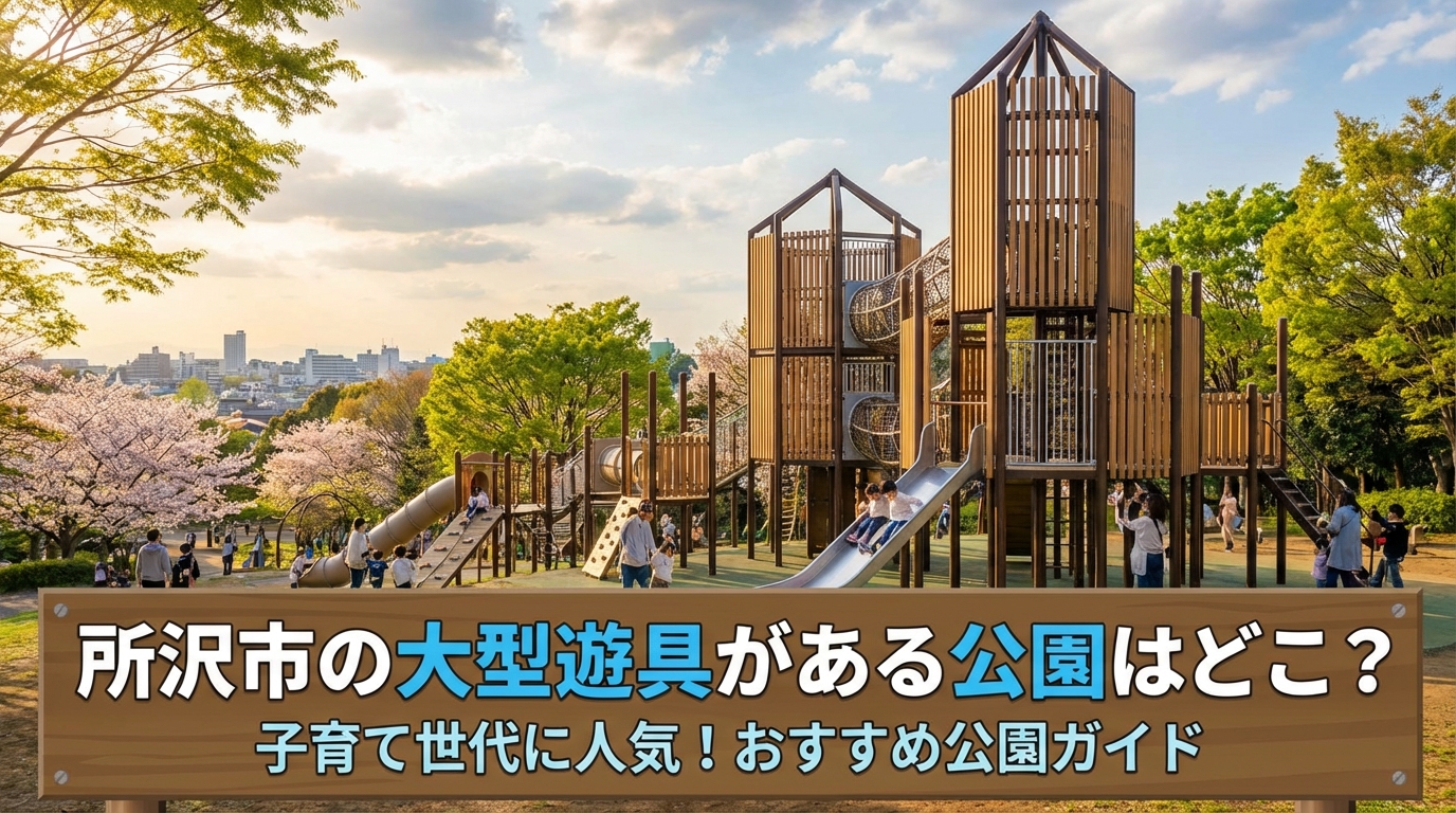 所沢市の大型遊具がある公園はどこ？