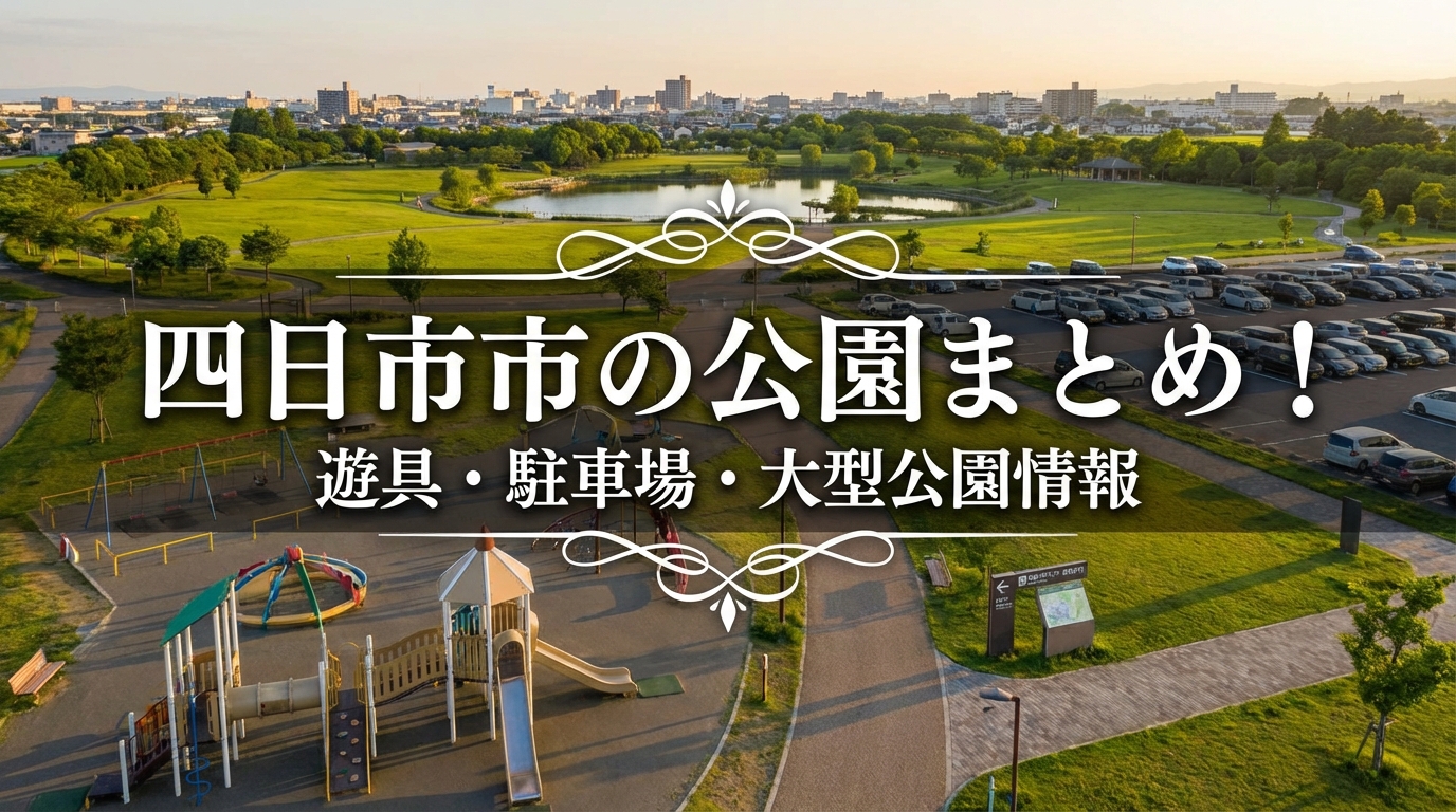 四日市市の公園まとめ！遊具・駐車場・大型公園情報