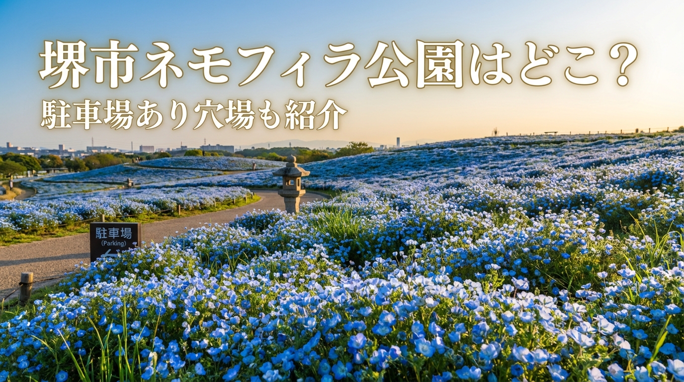 堺市ネモフィラ公園はどこ？駐車場あり穴場も紹介