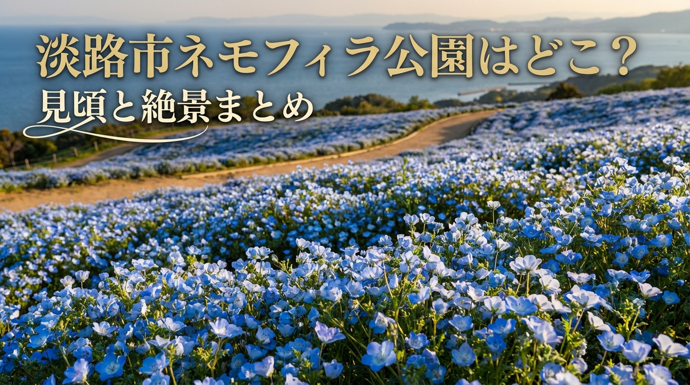 淡路市ネモフィラ公園はどこ？見頃と絶景まとめ