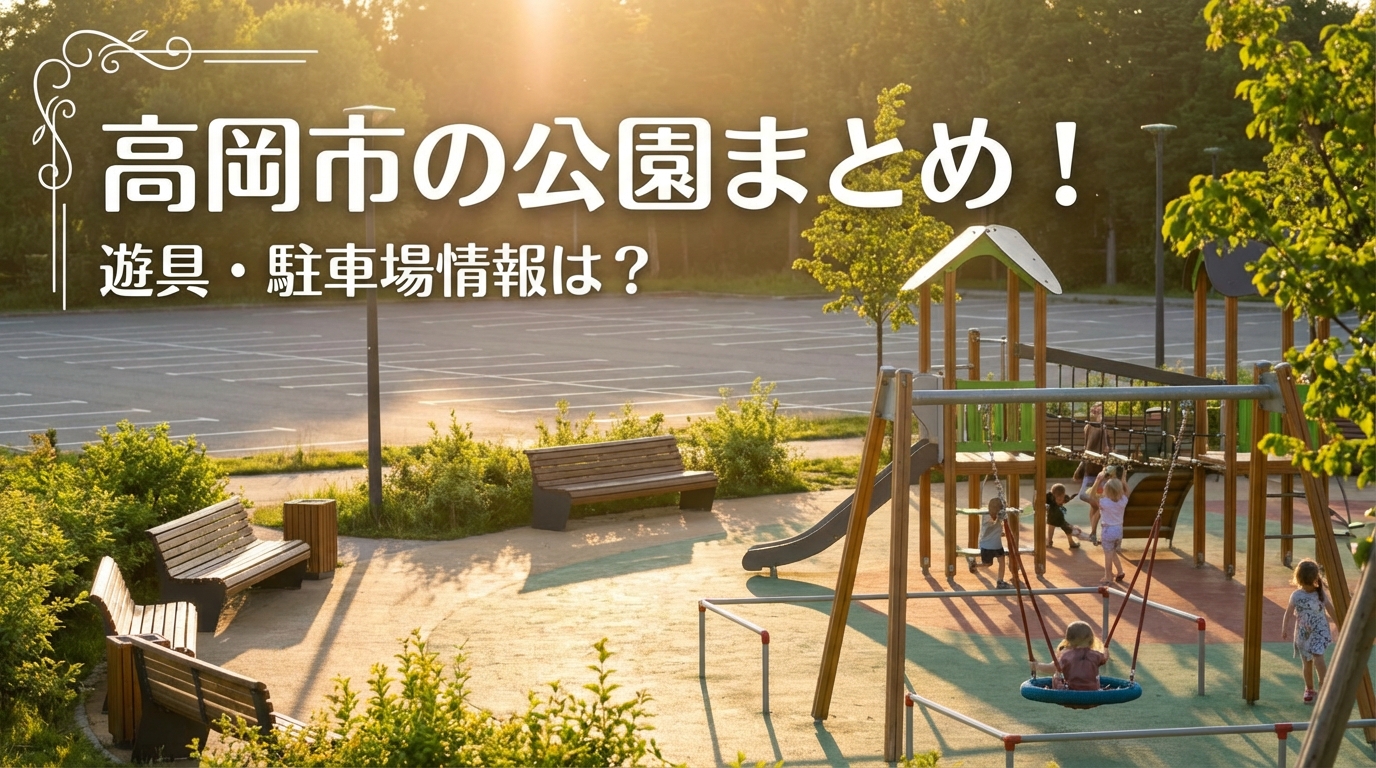 高岡市の公園まとめ!遊具・駐車場情報は?