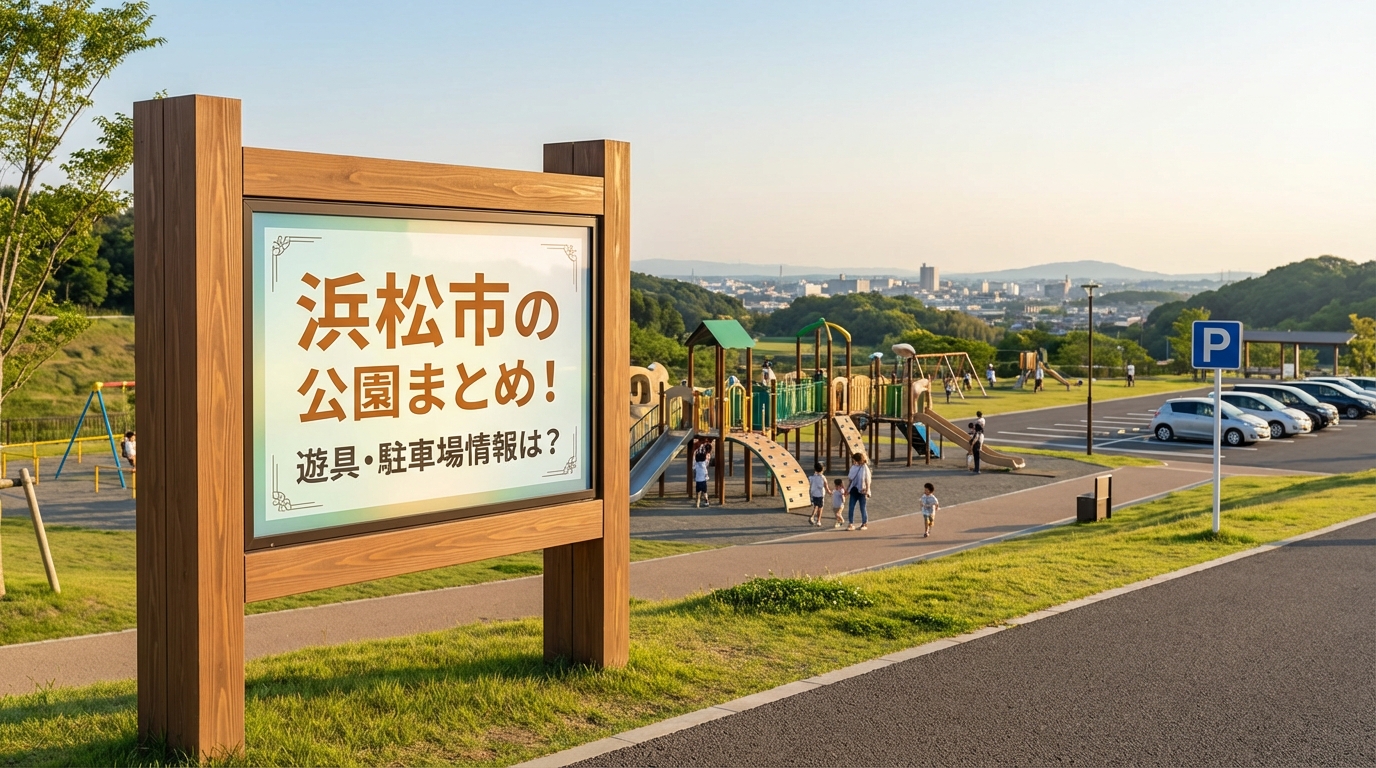 浜松市の公園まとめ!遊具・駐車場情報は?
