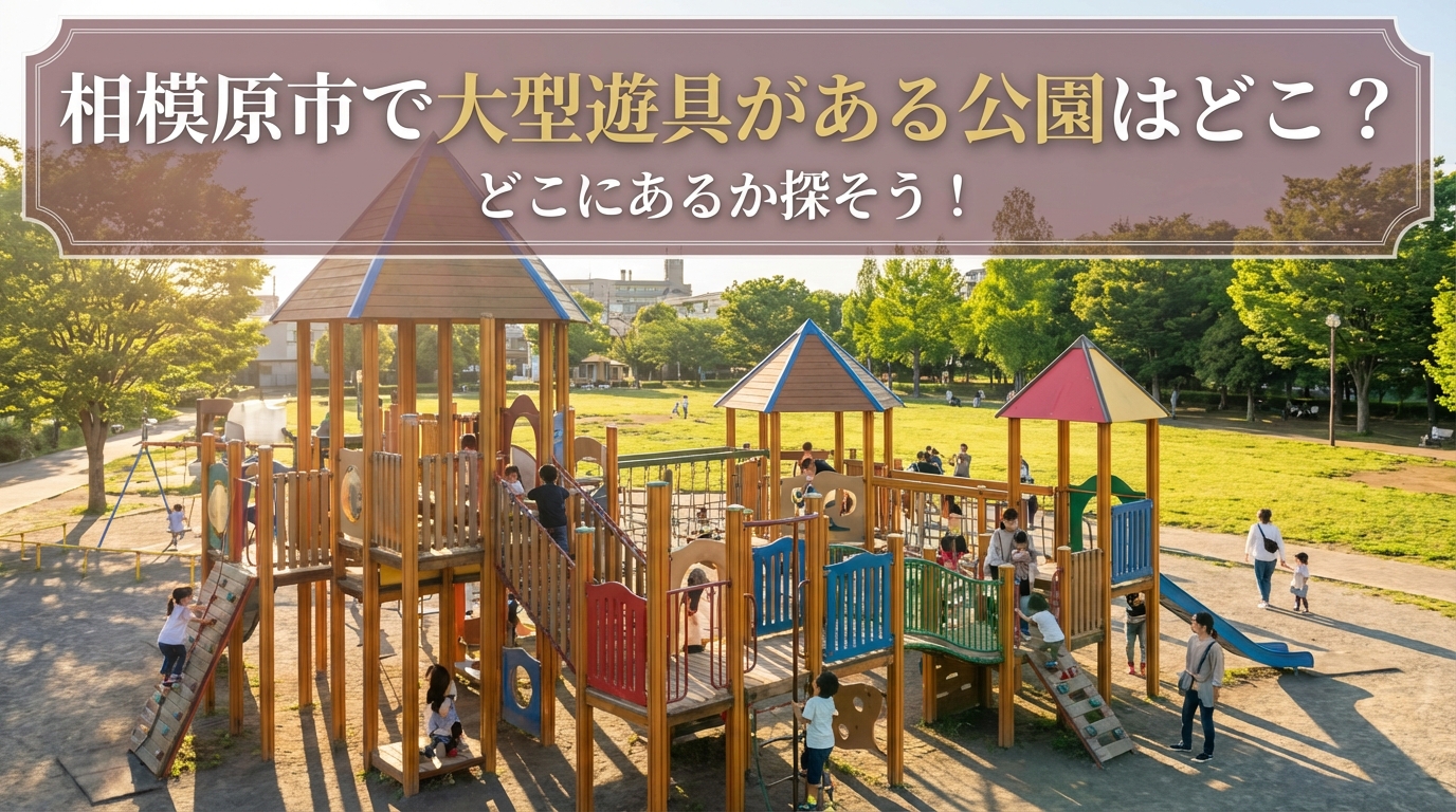 相模原市で大型遊具がある公園はどこ？