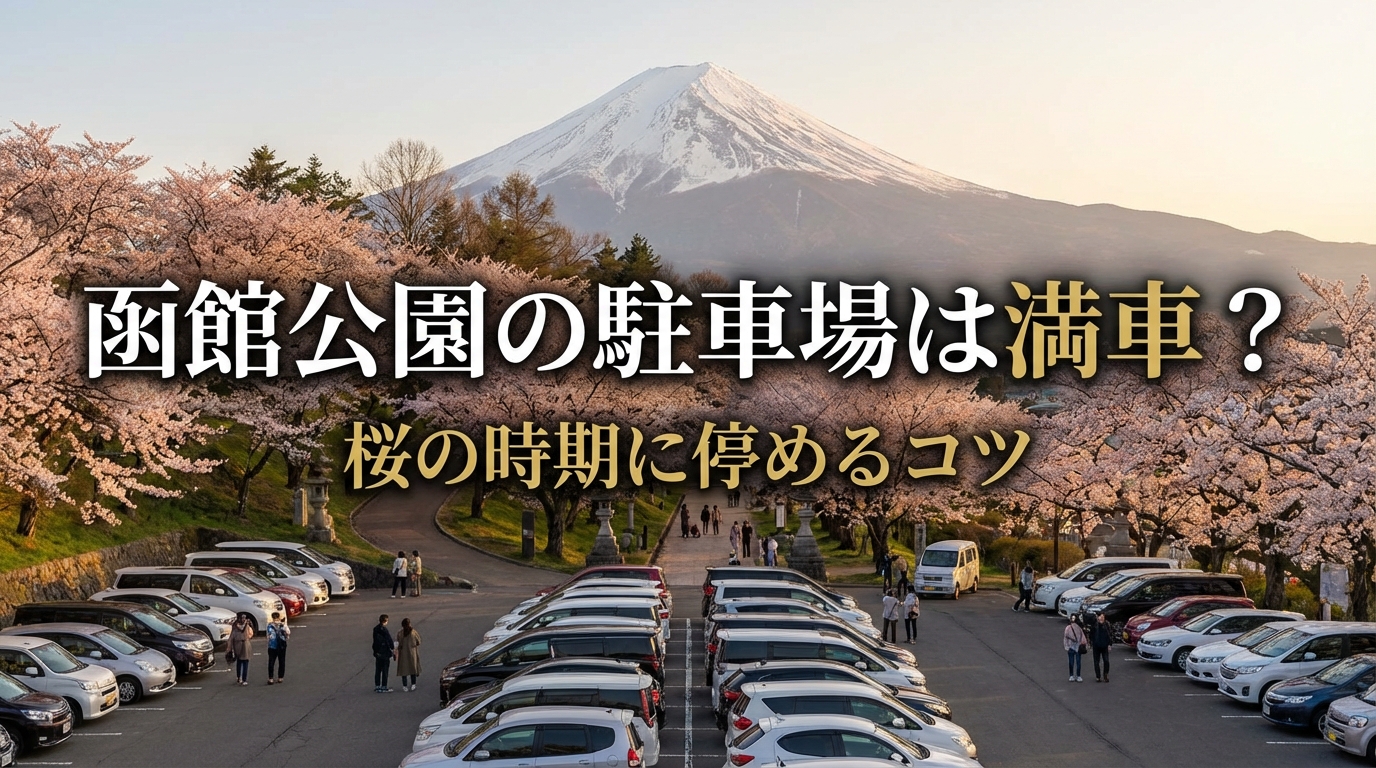 函館公園の駐車場は満車？桜の時期に停めるコツ