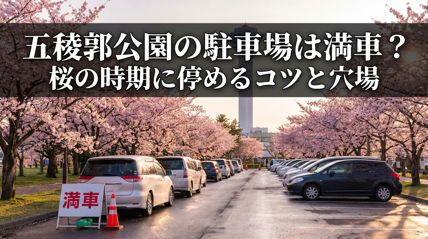 五稜郭公園の駐車場は満車？桜の時期に停めるコツと穴場
