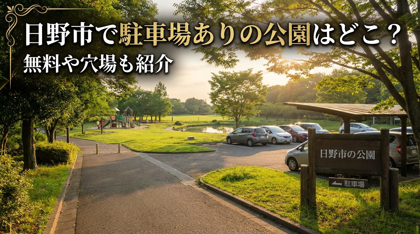 日野市で駐車場ありの公園はどこ？無料や穴場も紹介