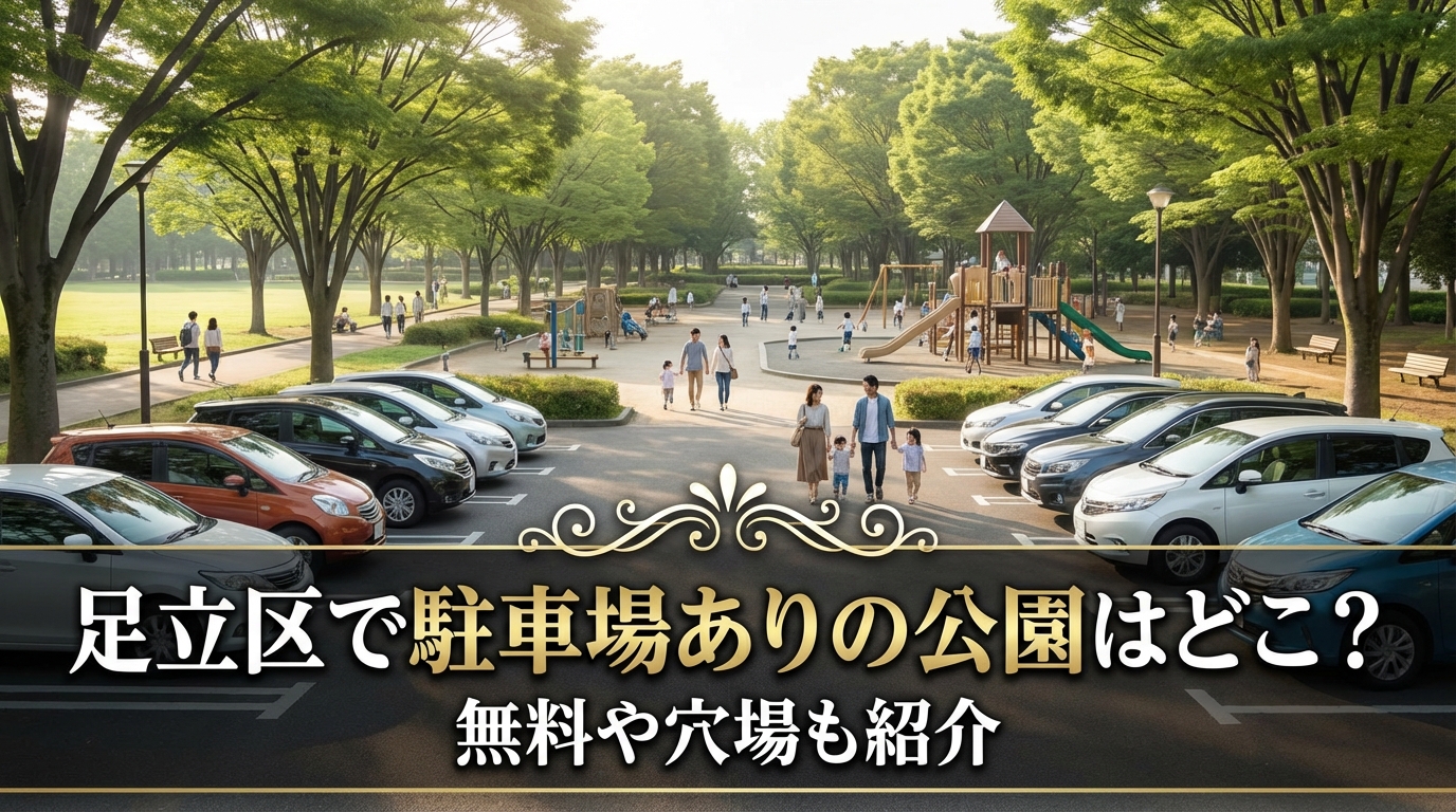 足立区で駐車場ありの公園はどこ?無料や穴場も紹介