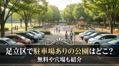足立区で駐車場ありの公園はどこ？無料や穴場も紹介