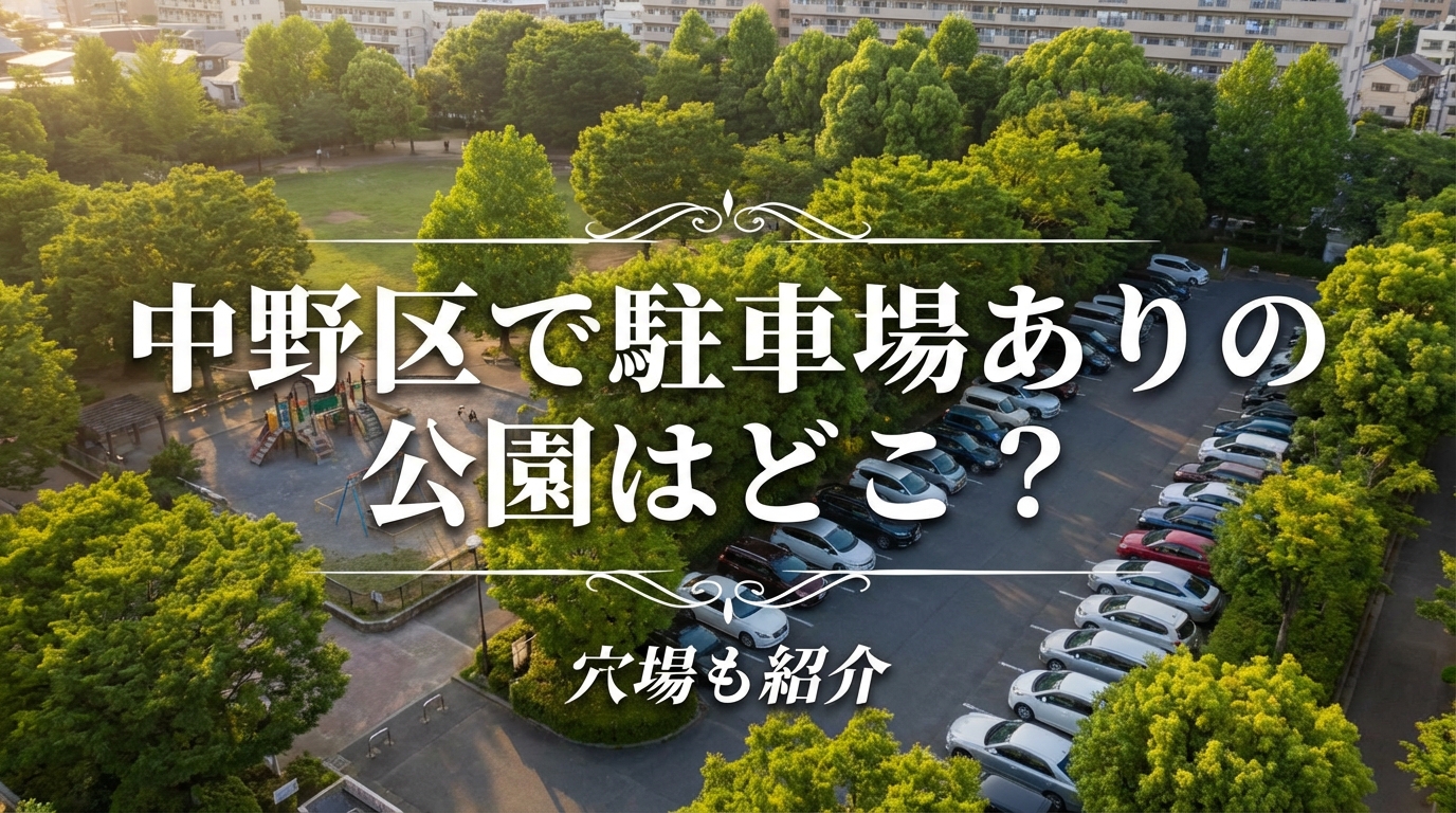 中野区で駐車場ありの公園はどこ?穴場も紹介