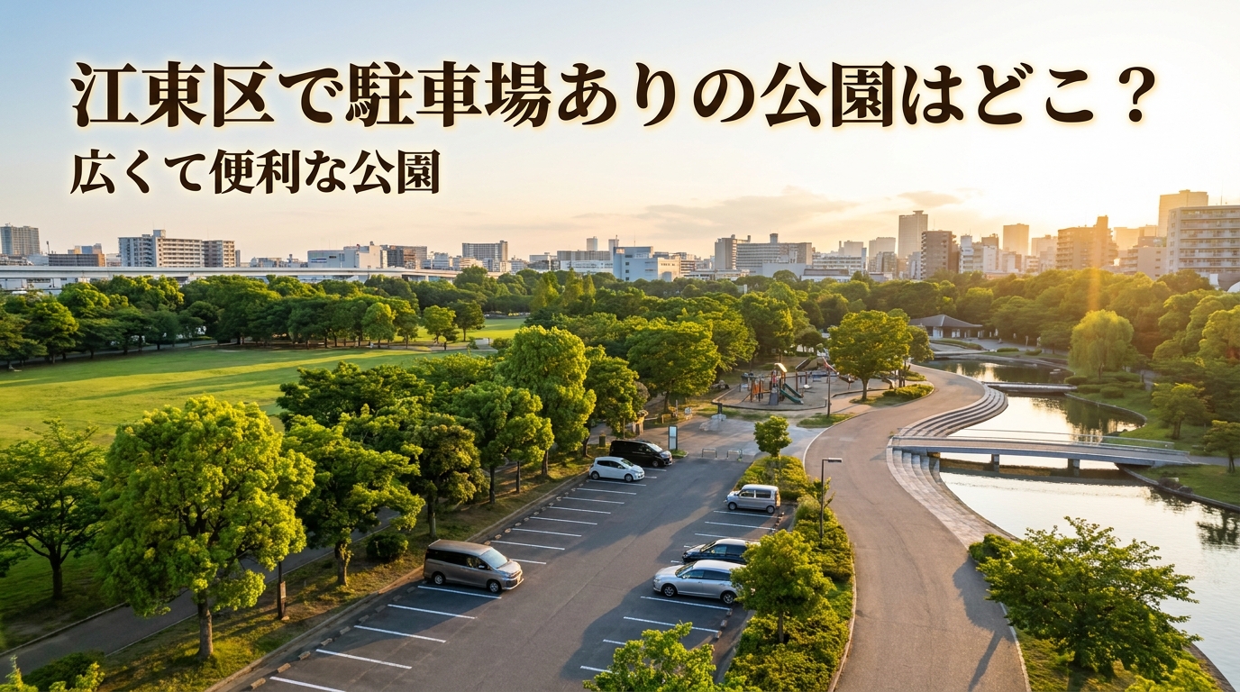 江東区で駐車場ありの公園はどこ?広くて便利な公園