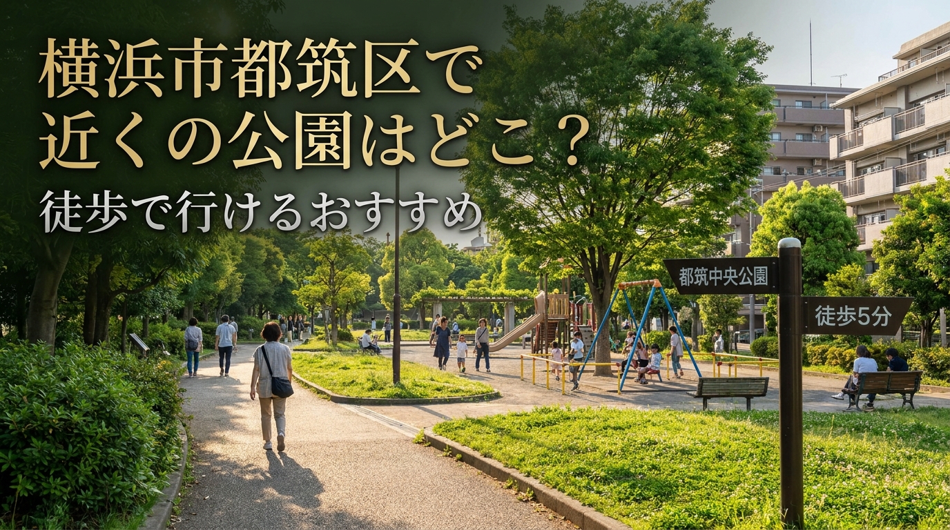 横浜市都筑区で近くの公園はどこ？徒歩で行けるおすすめ