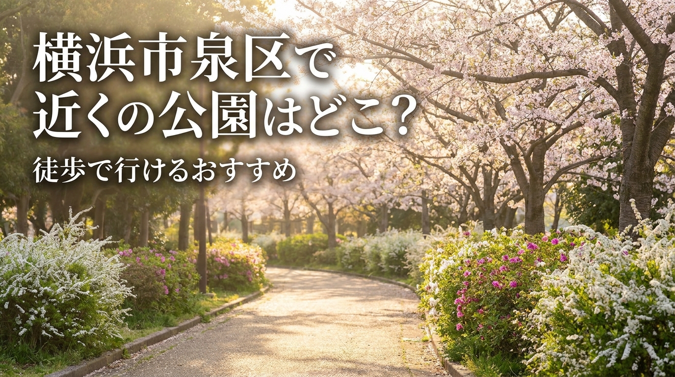 横浜市泉区で近くの公園はどこ？徒歩で行けるおすすめ