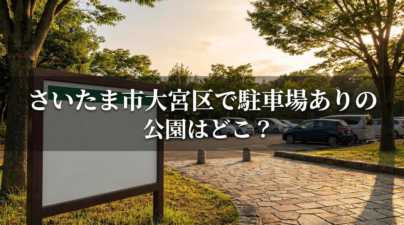 さいたま市大宮区で駐車場ありの公園はどこ？