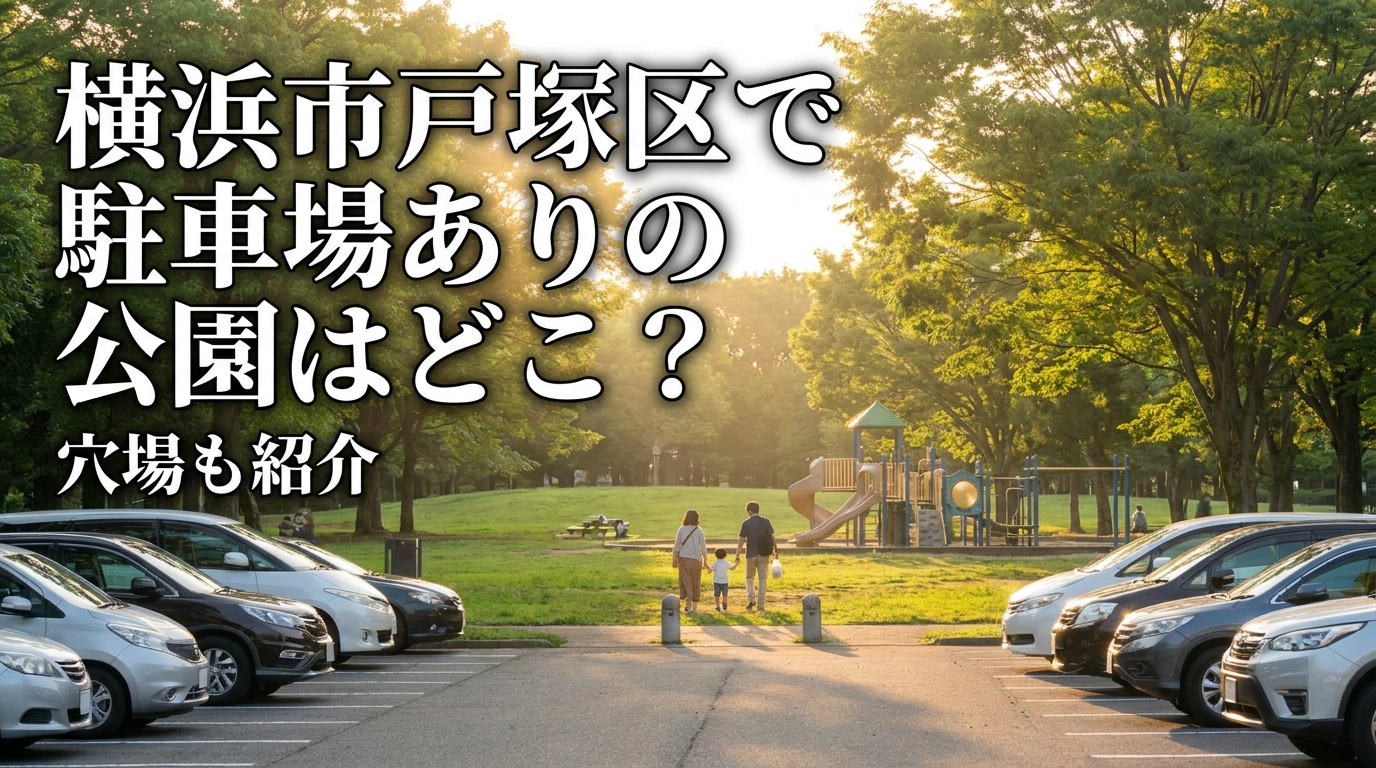 横浜市戸塚区で駐車場ありの公園はどこ？穴場も紹介