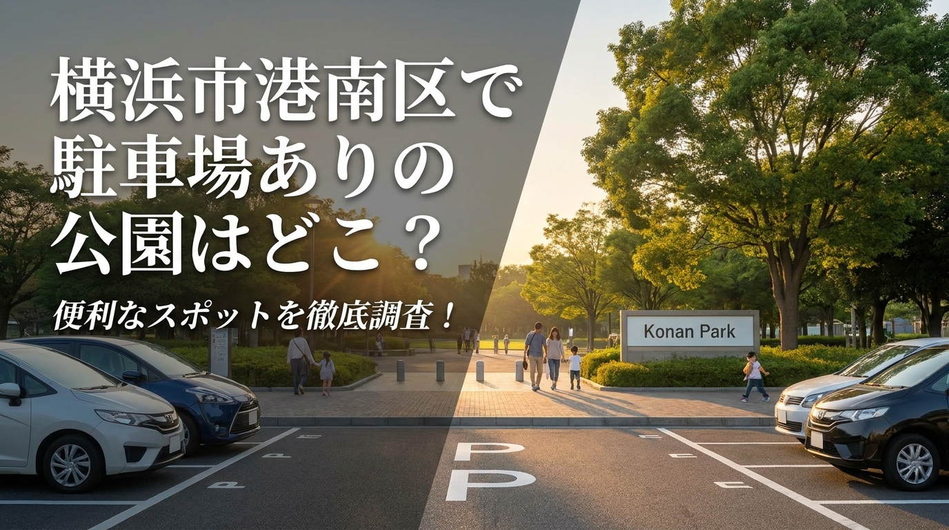 横浜市港南区で駐車場ありの公園はどこ？