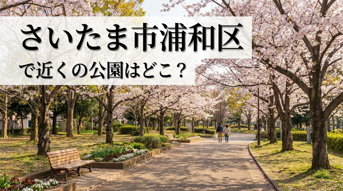 さいたま市浦和区で近くの公園はどこ？
