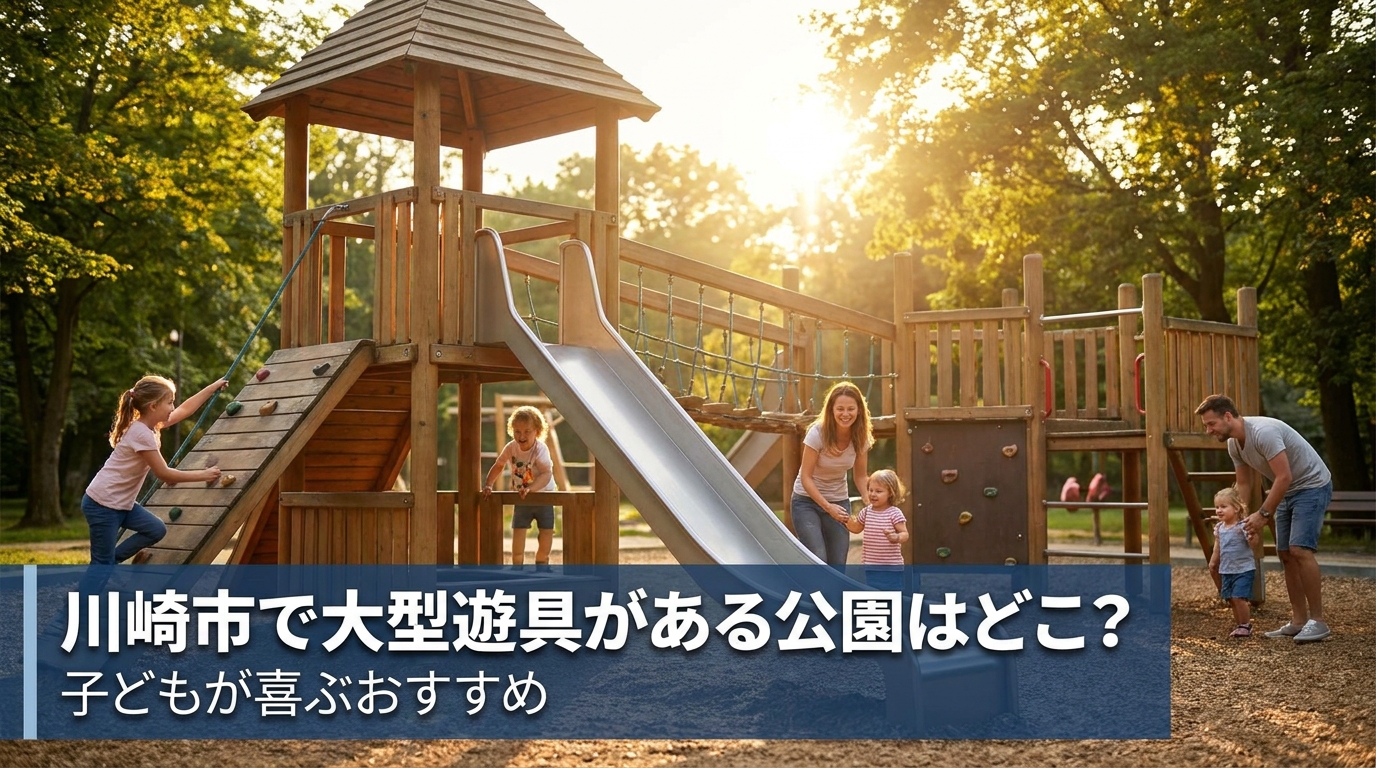 川崎市で大型遊具がある公園はどこ？子どもが喜ぶおすすめ