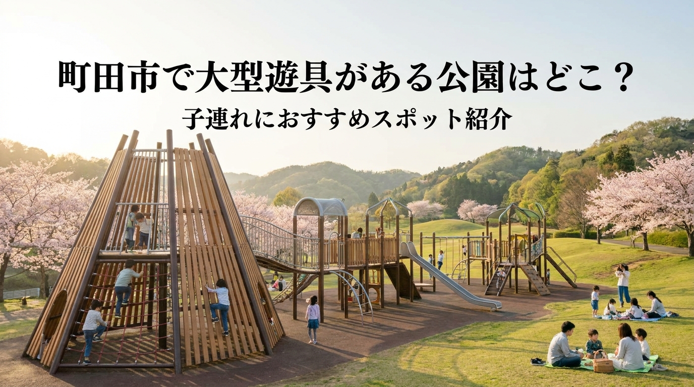 町田市で大型遊具がある公園はどこ？子連れにおすすめスポット紹介