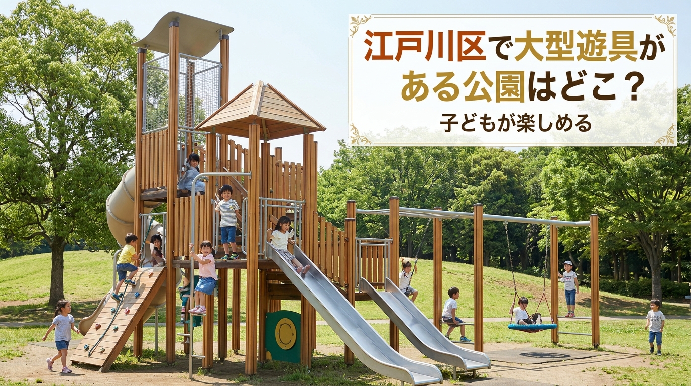 江戸川区で大型遊具がある公園はどこ？子どもが楽しめる