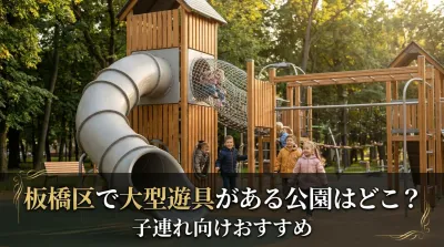 板橋区で大型遊具がある公園はどこ？子連れ向けおすすめ