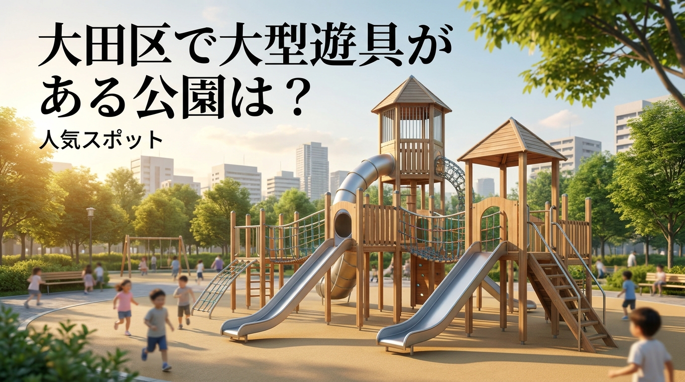大田区で大型遊具がある公園は？人気スポット