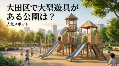 大田区で大型遊具がある公園は？人気スポット