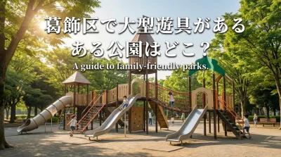 葛飾区で大型遊具がある公園はどこ？