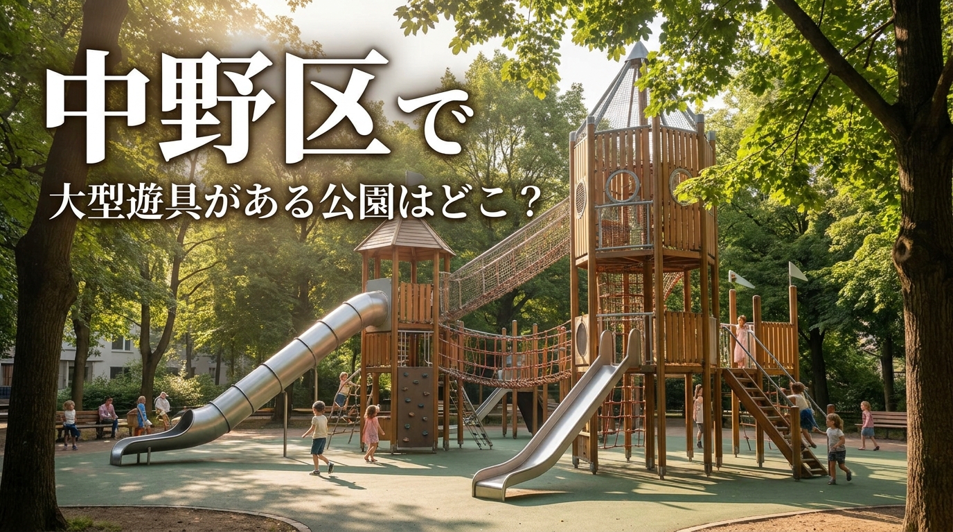 中野区で大型遊具がある公園はどこ？