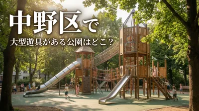 中野区で大型遊具がある公園はどこ？