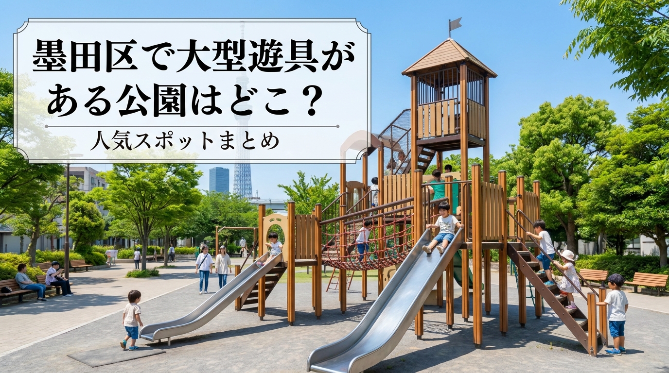 墨田区で大型遊具がある公園はどこ？人気スポットまとめ