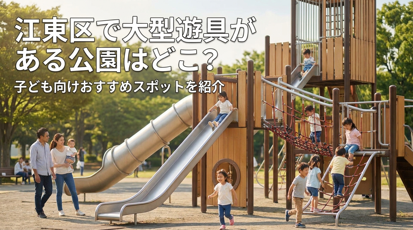 江東区で大型遊具がある公園はどこ？子ども向けおすすめ