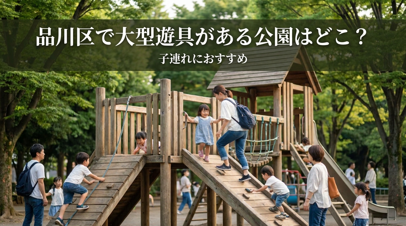品川区で大型遊具がある公園はどこ？子連れにおすすめ