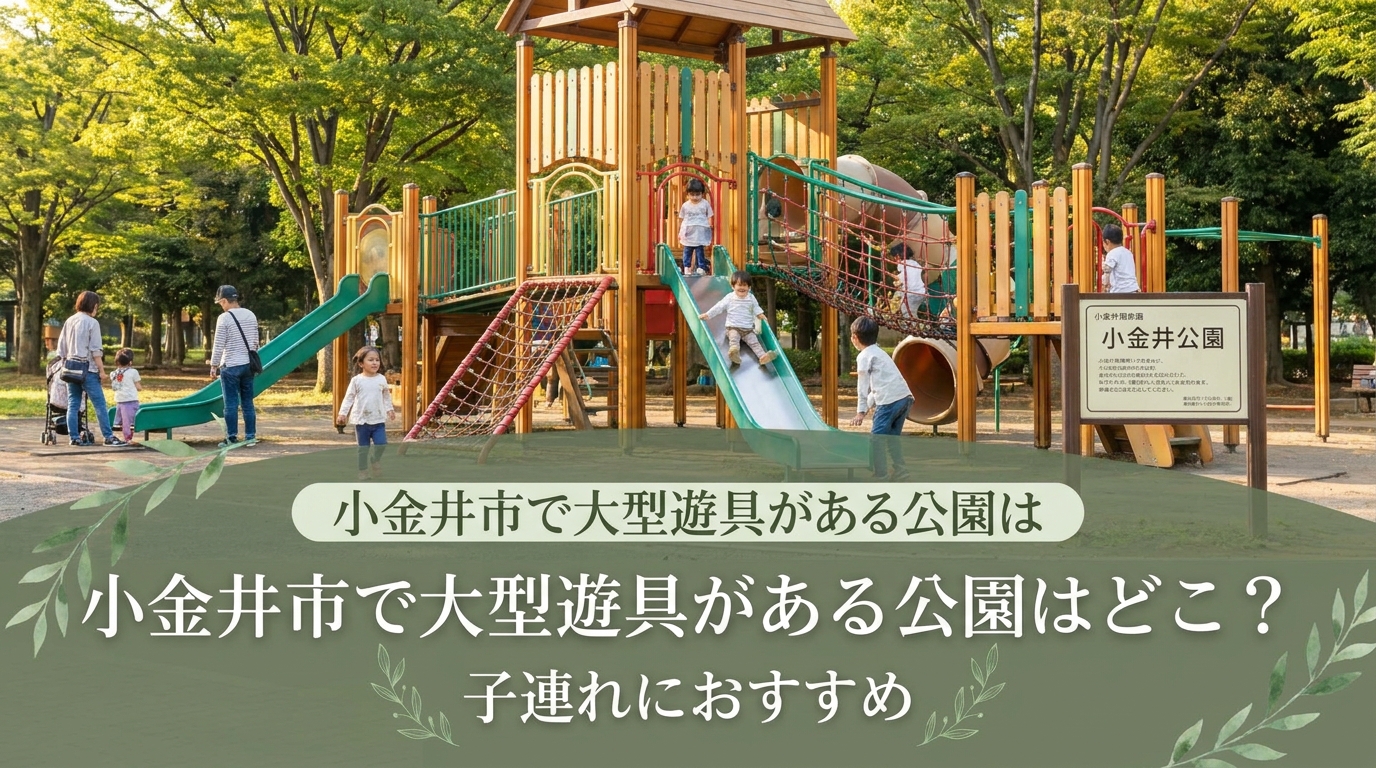 小金井市で大型遊具がある公園はどこ？子連れにおすすめ