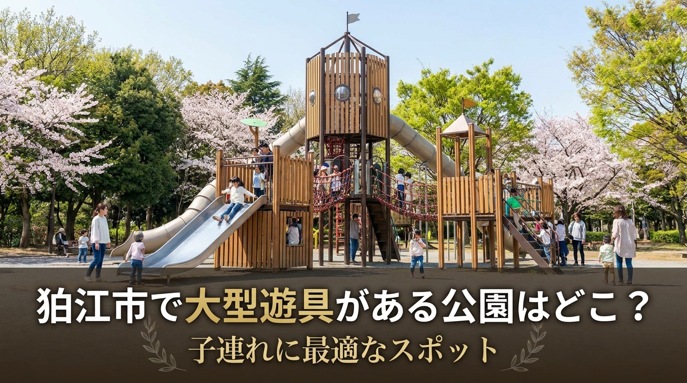 狛江市で大型遊具がある公園はどこ？子連れに最適なスポット