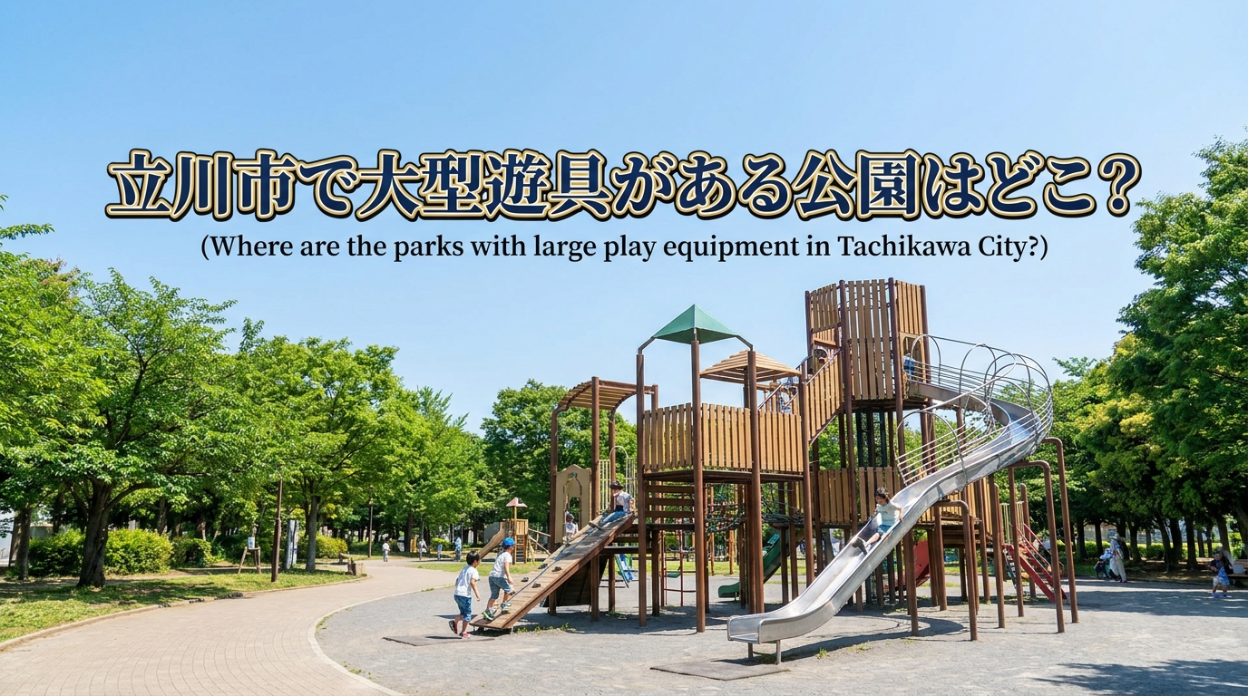 立川市で大型遊具がある公園はどこ？