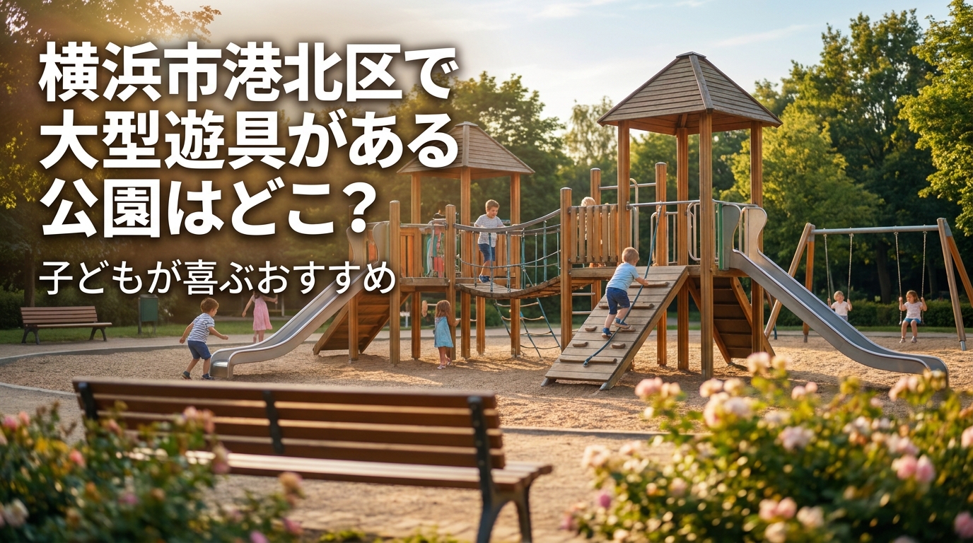 横浜市港北区で大型遊具がある公園はどこ？子どもが喜ぶおすすめ