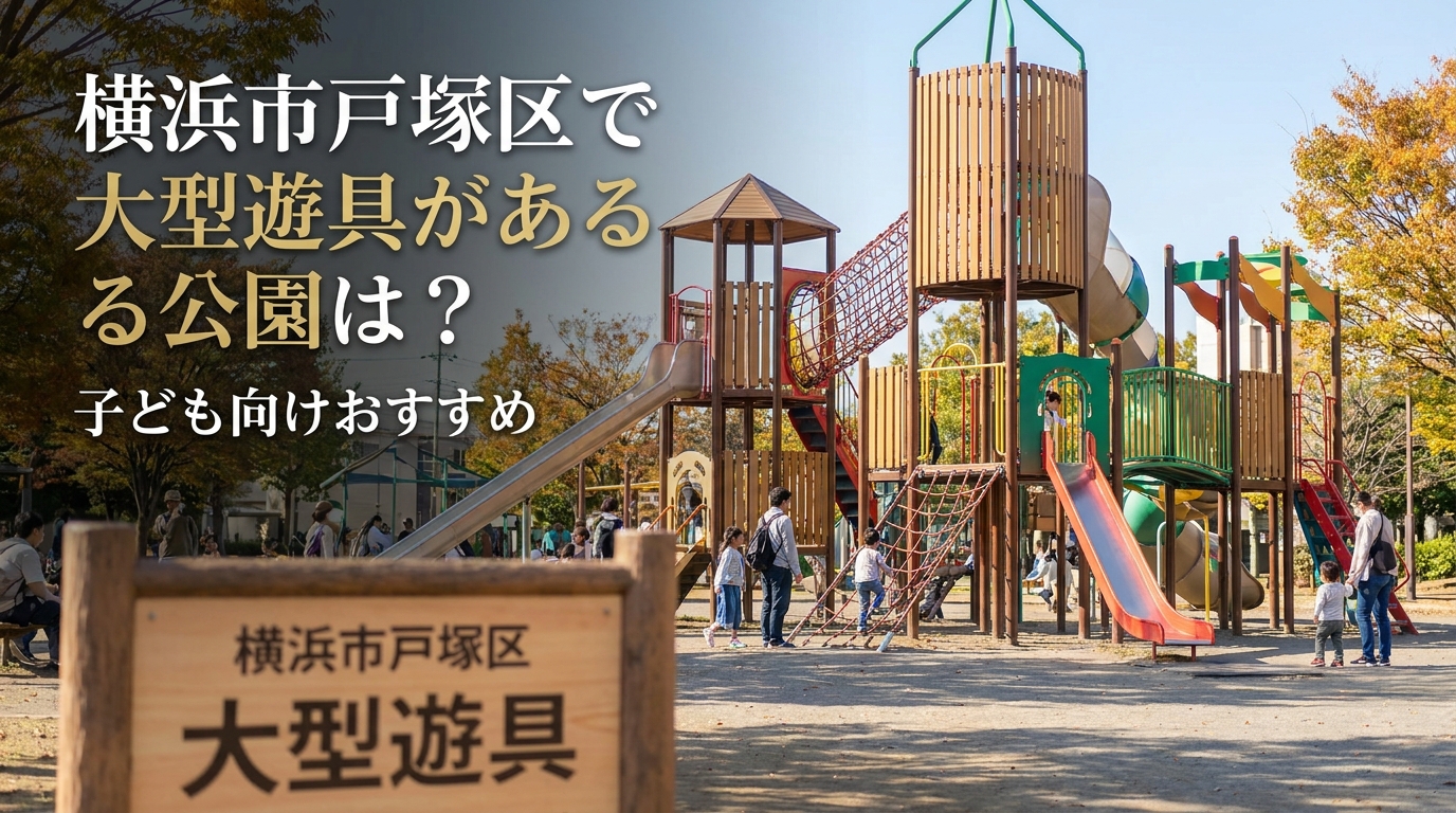 横浜市戸塚区で大型遊具がある公園は？子ども向けおすすめ