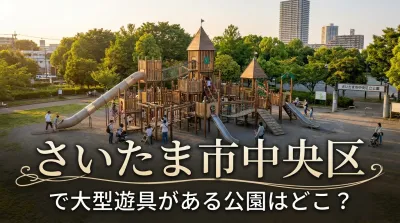 さいたま市中央区で大型遊具がある公園はどこ？