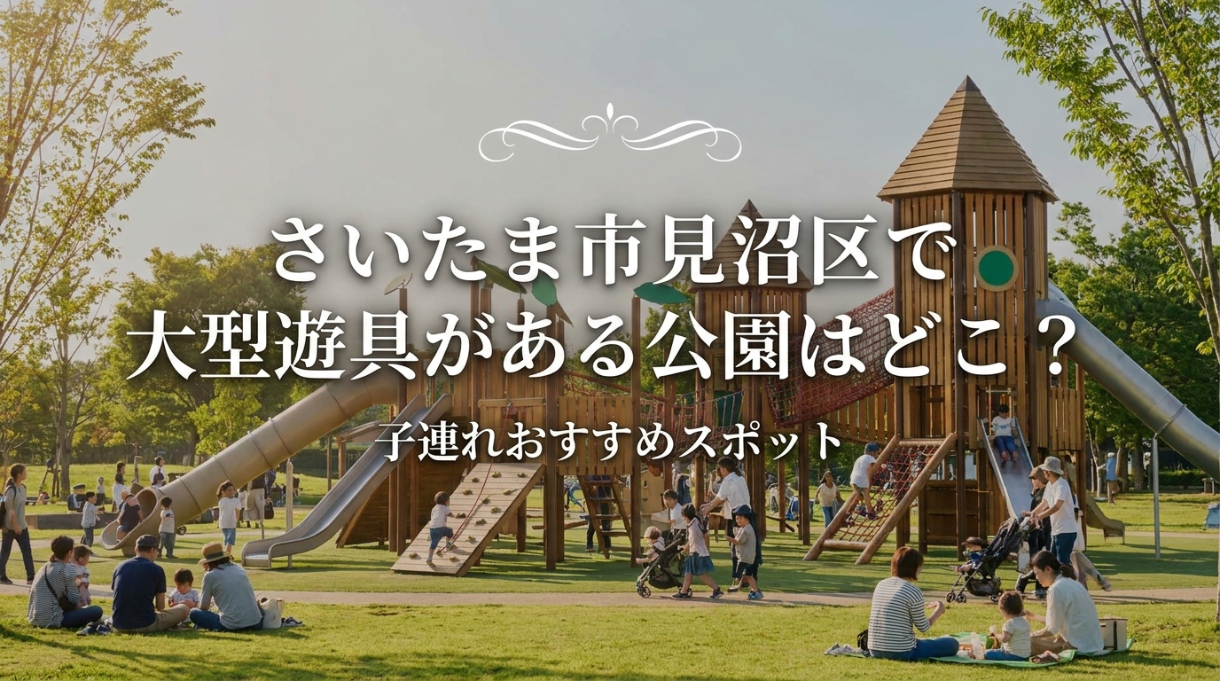 さいたま市見沼区で大型遊具がある公園はどこ？子連れおすすめスポット