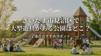 さいたま市見沼区で大型遊具がある公園はどこ？子連れおすすめスポット